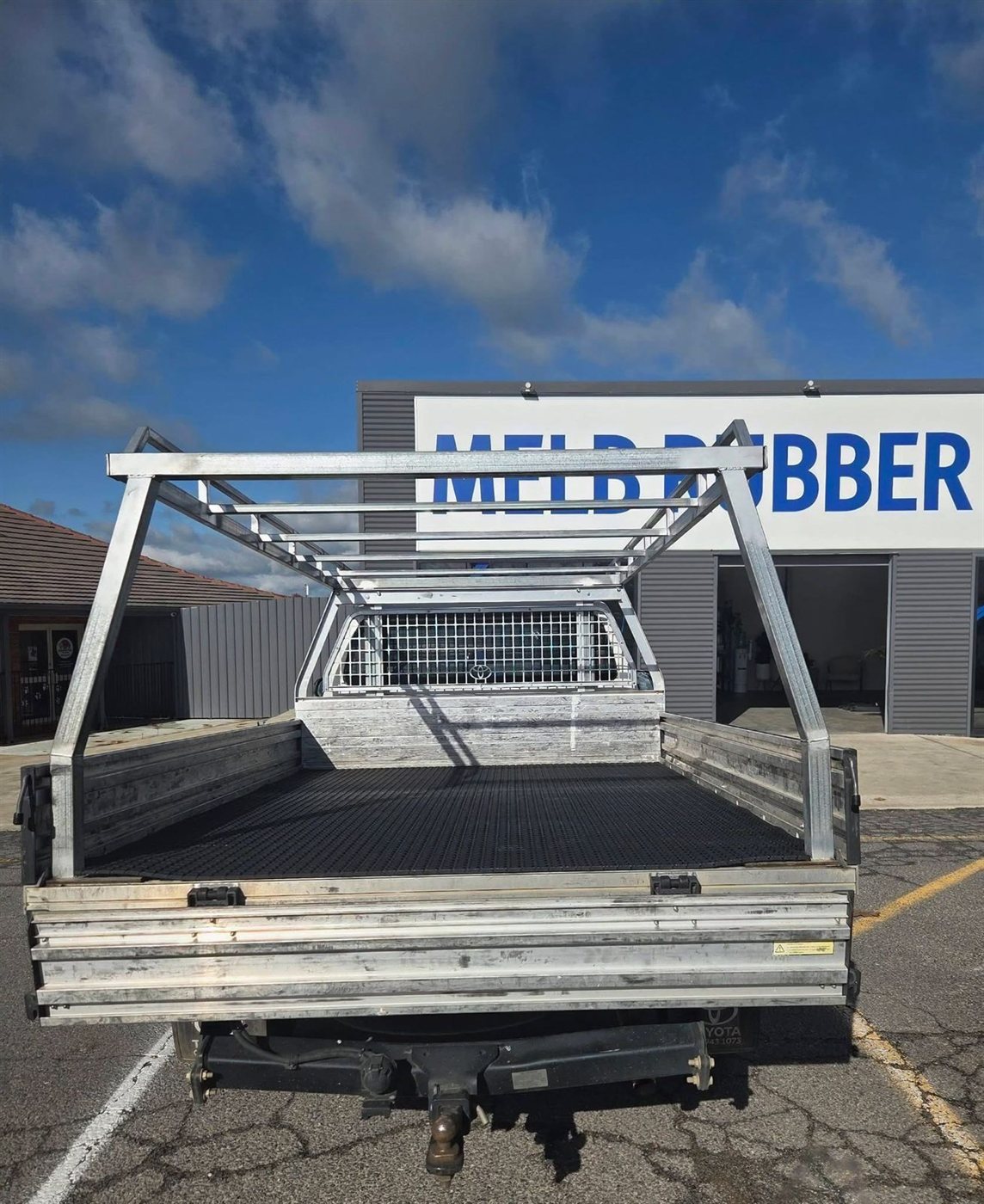 Ute tray matting at the MELB Rubber yard